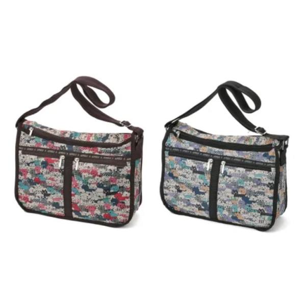 ショルダーバッグ キャット柄 船型ショルダーバッグ 猫柄 2色 軽量 マチ幅調節 ファスナー開閉 シ...