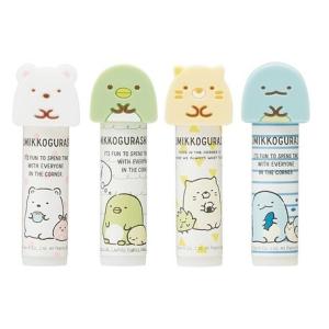 リップクリーム すみっコぐらしリップクリーム マスコット付 4種類 うるおい成分シアバター配合 シア脂 保湿 香り付き かわいい キャラクター グッズ