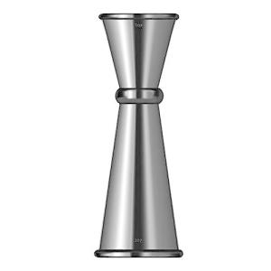 Homestia カクテル メジャーカップ 計量カップ ジガー ステンレス バーテンダー プロ 30/60ml 四つ色 ブラック