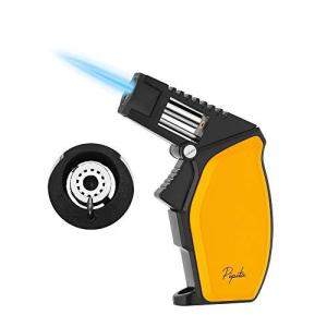 PIPITA 葉巻 ライター 大きなトーチ ライター ガス 注入式 ジェットライター 防風 充填式 直噴ターボライター ろうそくアウトドア