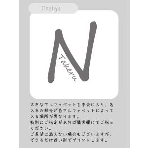 名入れTシャツ シンプルに英字で名入れオリジナ...の詳細画像2