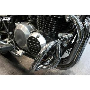 Ｚ４００ＦＸ　エンジンガード　メッキ KAWASAKI Z400FX 極太 エンジンガード メッキ : PRETTYRACING