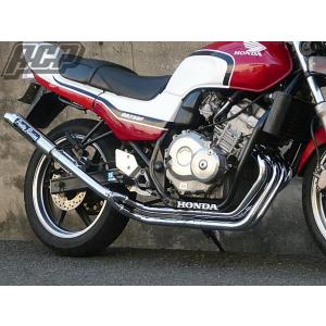ジェイド250 状態良い！　フルエキ　モリワキマフラー！　JADE250 HONDA プリティー製 JADE 250 流 タイプ2 4-2-1 マフラー メッキ : エーシー