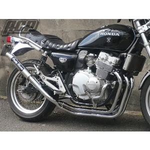 プリティー製 CBX400F ガニマタ ブレット管 メッキ 4-2-1 マフラー