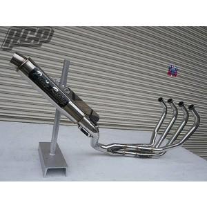 プリティ― HONDA CBR400F 54π PRETTY ガニマタブレット管 黒 マフラー