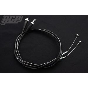 CBX400F アクセルワイヤー セット ブラック (STD) 国内生産