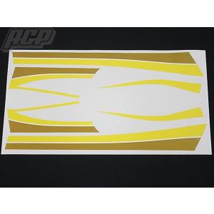 XJ400 純正タイプ ラインステッカー セット 黒ベース/オレンジ