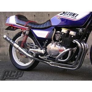 gsx400f プリティーレーシング　マフラー プリティー製 GSX400F 流 タイプ3 4-2-1 マフラー メッキ : エーシー