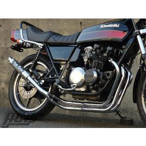 プリティー製 バリオス 1型 流 タイプ3 4-2-1 マフラー メッキ