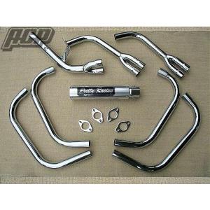 プリティー KAWASAKI ゼファー400/χ 50.8 ガニマタ PRETTY管 黒