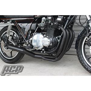 PRETTYRACING SPIDER KAWASAKI Z1/Z2 ショート管 70π 黒 マフラー 750