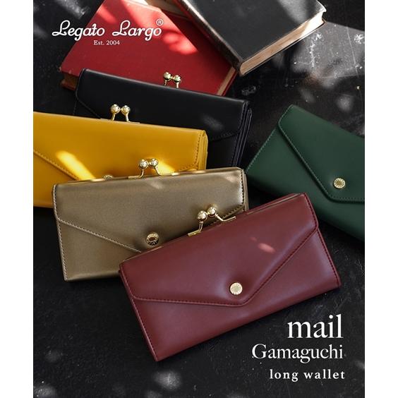 ファッション雑貨 Legato Largo レガートラルゴ 婦人財布 レター型デザイン がま口 長財...