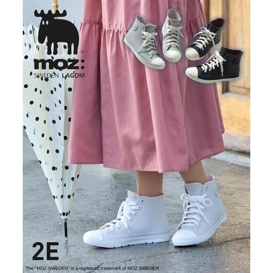 スニーカー 靴 moz モズ 防水 ハイカット 梅雨 雨の日 レインシューズ レインスニーカー オー...