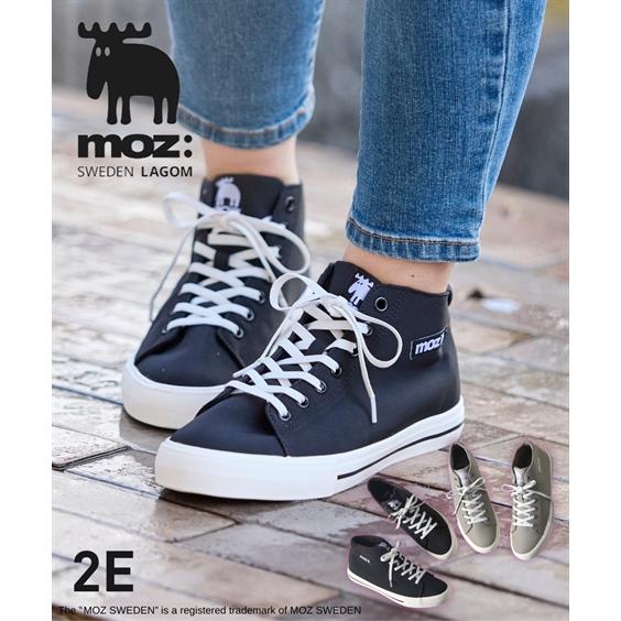 スニーカー 靴 moz モズ ミドル丈 防水 梅雨 雨の日 レインシューズ レインスニーカー カジュ...