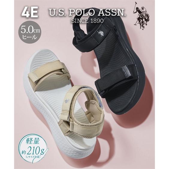 サンダル 靴 4E 幅広 ゆったり ワイド 大きいサイズ U.S. POLO ASSN. ユーエスポ...