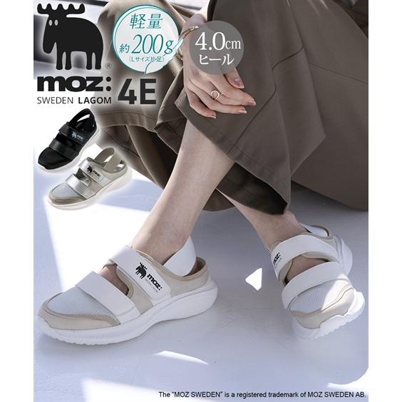 スニーカー 靴 4E 幅広 ゆったり ワイド 大きいサイズ moz モズ バックゴム 夏 外出 履き...