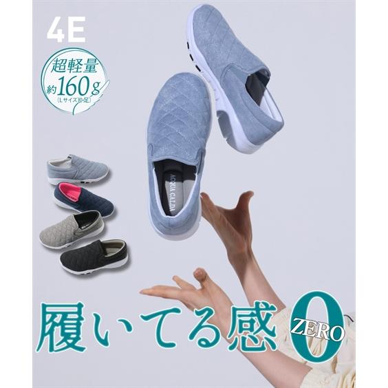 スニーカー 靴 4E 幅広 ゆったり ワイド 大きいサイズ レディース 超軽量 軽い キルティング ...