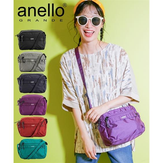 バッグ（鞄） anelloGRANDE anello 2層 ラウンド 軽量 ショルダー サブバッグ ...