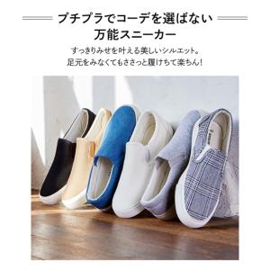 スニーカー 靴 スリッポン 在庫限り 紐なし ...の詳細画像1