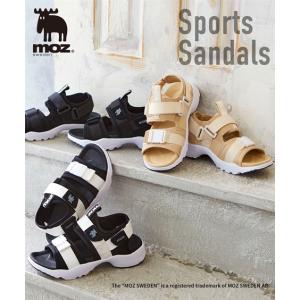 サンダル 【新色追加】レディース moz モズ 厚底 脚長 スポサン スポーツサンダル (アクアカルダ)