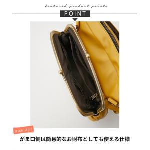 バッグ(鞄) お財布機能付 がま口 スクエア ...の詳細画像2