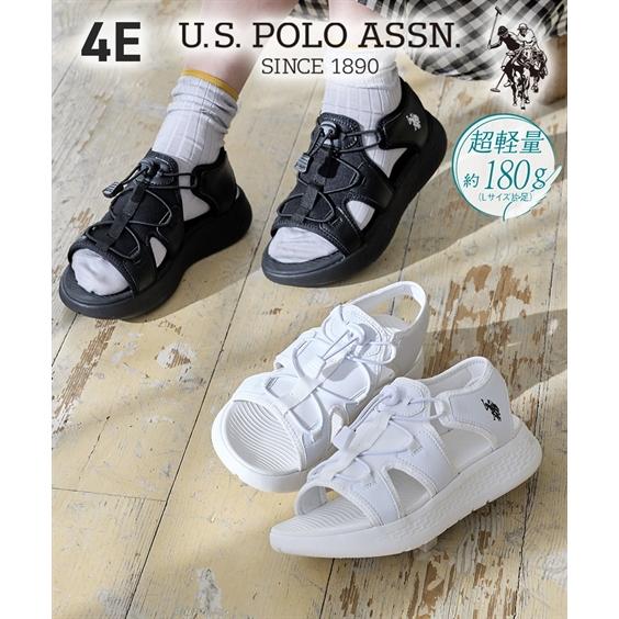 サンダル 靴 4E 幅広 ゆったり ワイド 大きいサイズ レディース U.S. POLO ASSN....