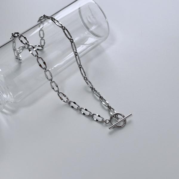 necklace レディース メンズ ワイドチェーン シルバーネックレス S925 sv925 アク...