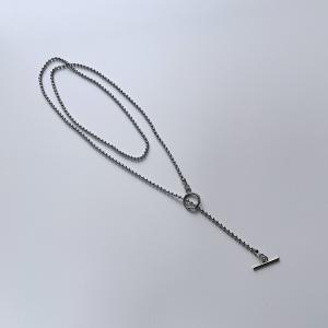 necklace レディース メンズ ボールチェーンロングネックレス シルバー ゴールド アクセサリー おしゃれ シンプル