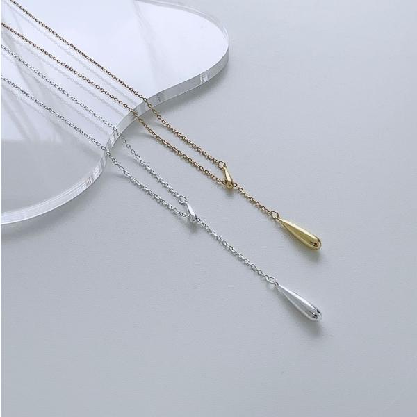 necklace レディース メンズ シルバー ゴールド ドロップ ネックレス s925 アクセサリ...