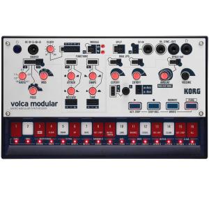 KORG モジュラー シンセサイザー volca modular パッチング ケーブル付属 電池駆動 スピーカー内蔵 ヘッドフォン使用可 どこでも使えるコンパクトサイズの商品画像