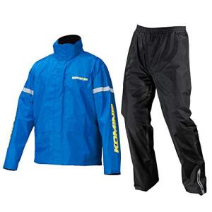 [KOMINE] バイク用 STDレインウェア RK-543 896 雨具 カッパ 03-543 メンズ Blue 5XLBの商品画像