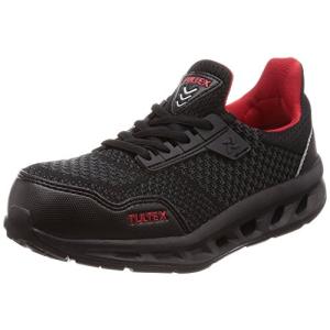 [タルテックス] 安全靴 作業靴 AZ51652 セーフティシューズ 樹脂先芯 JSAA B種 耐油 通気性 クッション性 ニット 3E メンズ ブラック 22.5 cmの商品画像