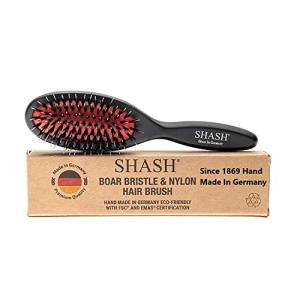 SHASH (シャッシュ) ナイロンと猪毛のブラシ − 普通から多い髪用のヘアブラシ、旅行用およびお子様用 ドイツ製 (Small)の商品画像