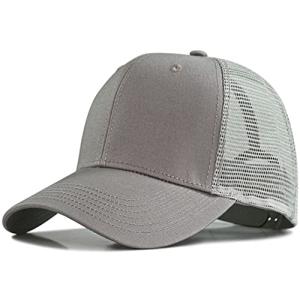 [Laquest] （ラクエスト） 深め メッシュ キャップ 帽子 大きいサイズ (ラベンダーグレーロゴなし)の商品画像