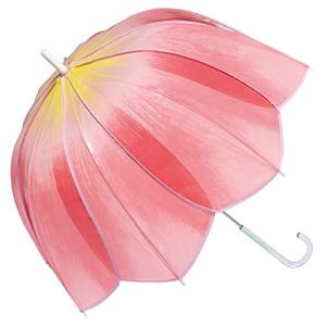 Wpc. 雨傘 [ビニール傘] チューリップアンブレラ ピンク 長傘 レディース フォトジェニック グラスファイバー 丈夫 PT-TU01-001の商品画像