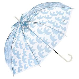 Wpc. 雨傘 ［ビニール傘］ バーズブルー バーズ ブルー 長傘 60cm レディース ジャンプ傘 大きい ナチュラル グラ?の商品画像