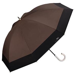 Wpc. 日傘 遮光切り継ぎロング ブラウン 長傘 55cm レディース 晴雨兼用 遮光 UVカット 100% 豊富なカラー バイカラの商品画像