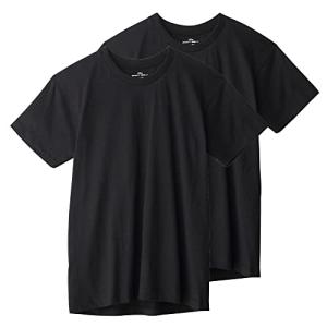 [ボディワイルド] Tシャツ 半袖 クルーネック 2枚組 綿100% 天竺 BW50132 メンズ ブラツク Mの商品画像