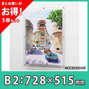 ポスターフレーム B2 ピクチャーレール おしゃれ 額縁 壁掛け