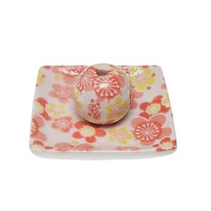 バラの香立て　4点セット　陶器 楽天市場】可愛らしい陶磁器の貝合わせ香皿 桜 波千鳥 紅葉 四季