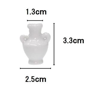 日本製 美濃焼 ミニチュア陶器 両手花瓶 ミニ...の詳細画像1