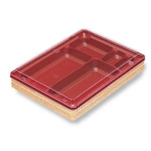 アクタ ワン折73×55 フチ・M赤底・透明蓋セット 50組 パーツ別梱包 国産 国内製造