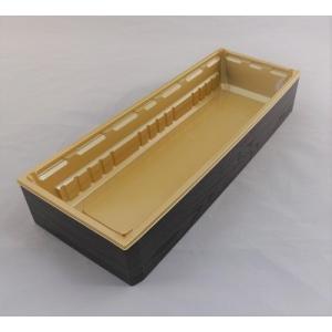 使い捨て高級弁当容器 アクタ  ワン折重107×40 黒焼杉フチ・A底・共蓋セット 25組 パーツ別...