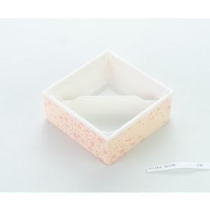 ワン折重41 花日和フチ・底・透明蓋セット 50組 パーツ別梱包 使い捨て ちらし寿司容器