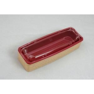 使い捨て弁当箱 小型 ワン折スリム67×24Ａ  杉縁・底・かん合透明蓋セット５０組 パーツ別梱包 ...