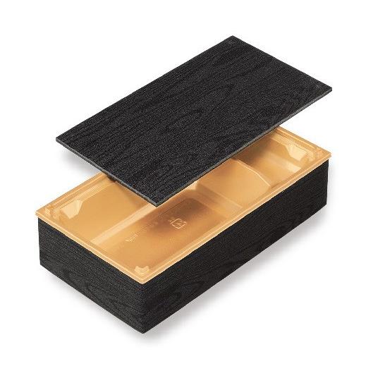 アクタ ワン折重70×37 フチ・B-43金底・共蓋（落蓋）セット 50組 パーツ別梱包 高級弁当箱...