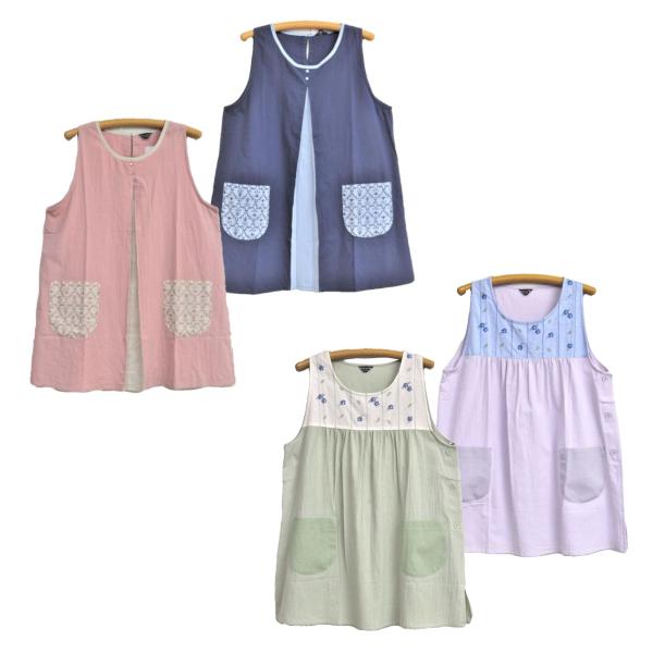 エプロン　保育士　割烹着　キッチン　母の日　シンプル　Vivre sa Vie（ヴィブラサヴィエ）N...