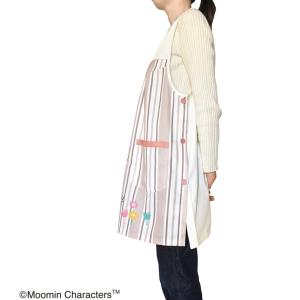 エプロン ムーミン ストライプ グレージュ 保...の詳細画像5