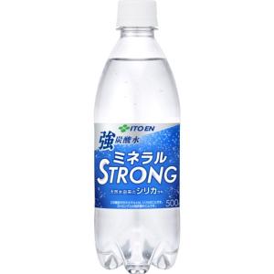 〔ケース販売〕伊藤園 PETミネラルストロング 強炭酸水 500ml 〔×48本セット〕〔代引不可〕｜act-shop2020