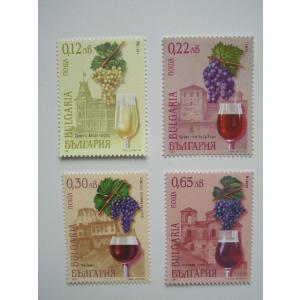 ブルガリア 切手 2001 ブルガリア ブドウ種 産地 4502